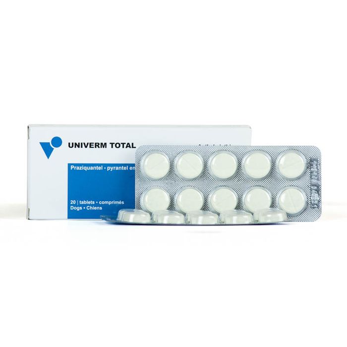 Hình ảnh chi tiết thuốc trị giun Univerm Total Tablets