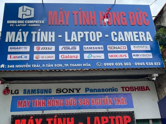 Không gian trưng bày hiện đại tại Hồng Đức Computer