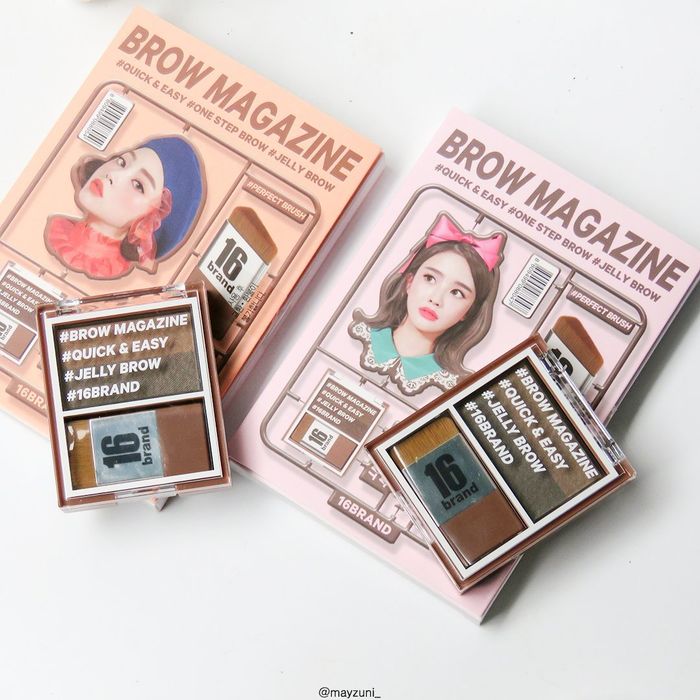 Bộ đôi bột tán chân mày 16Brand Brow Magazine - Ảnh minh họa 1