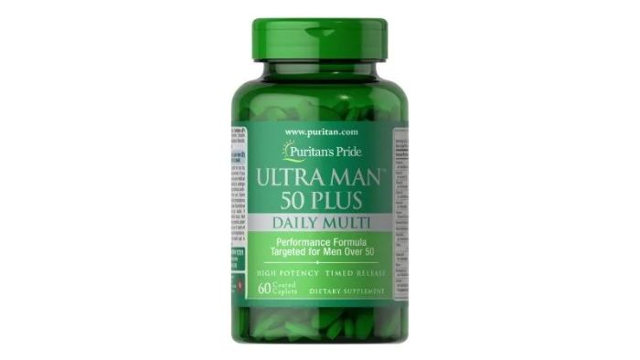 Puritan's Pride Ultra Man 50 Plus - Hình ảnh thực tế sản phẩm vitamin tổng hợp cao cấp