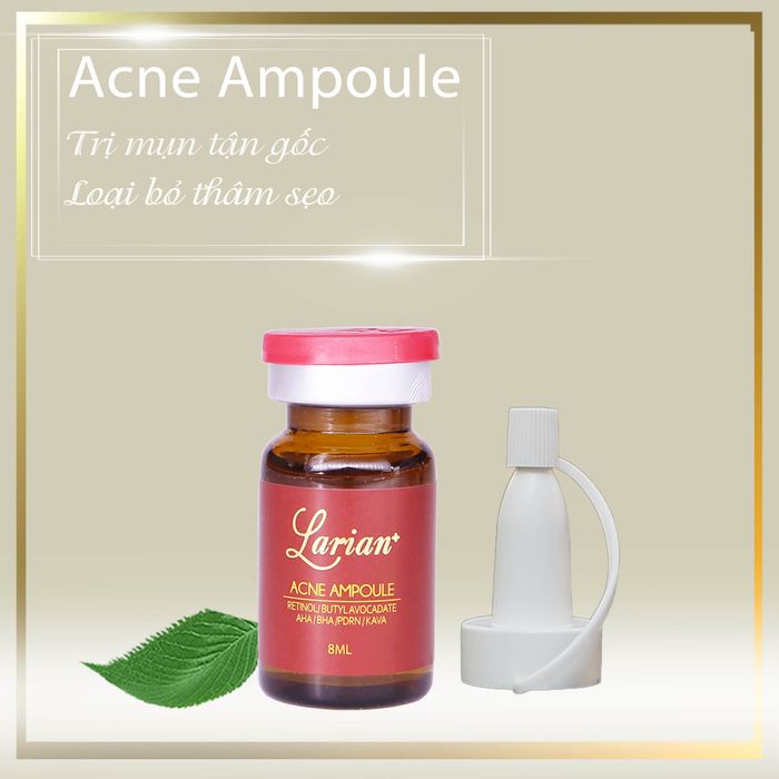 Ảnh minh họa 1: Larian Acne Ampoule - Tinh chất vàng trị mụn với chiết xuất DNA cá hồi tinh khiết