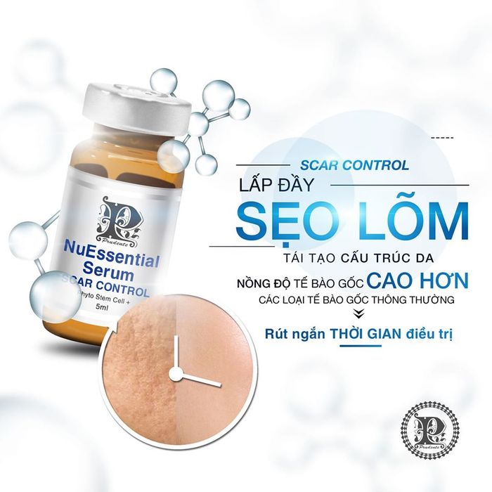 Bộ ảnh minh họa hiệu quả trước/sau khi sử dụng NuEssential Serum Scar Control