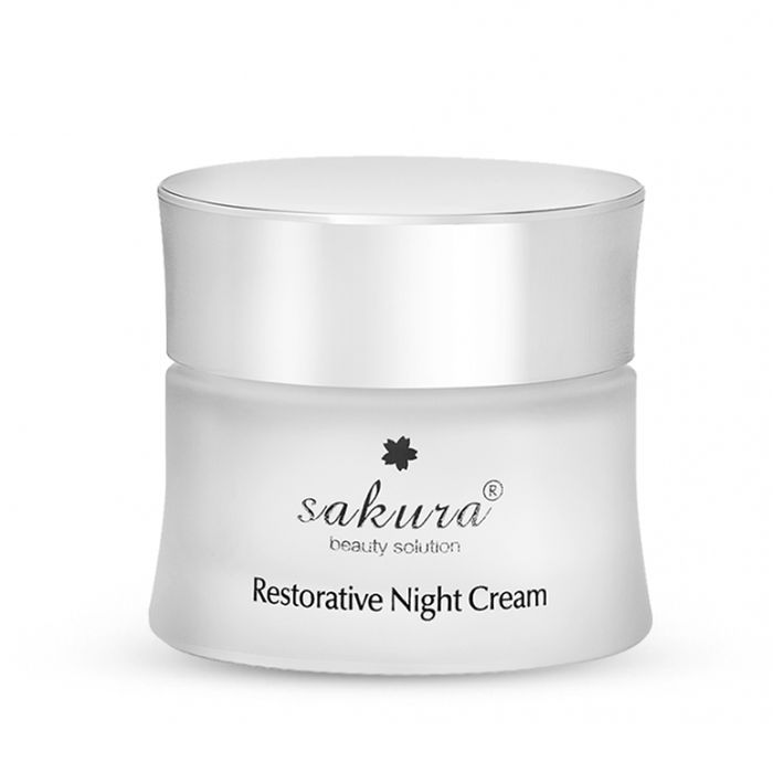 Hình ảnh chính hãng Sakura Restorative Night Cream - Dưỡng chất vàng cho làn da ban đêm