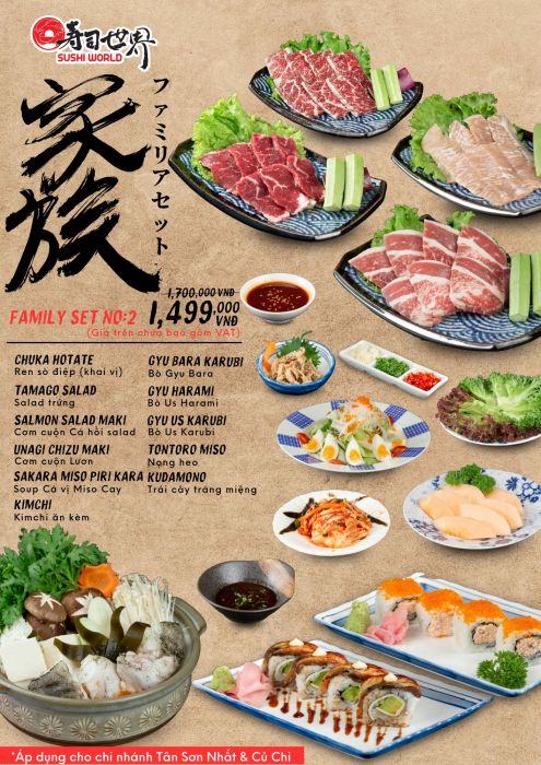 Không gian ấm cúng tại Sushi World