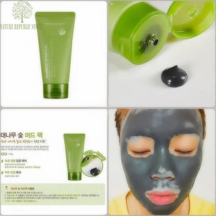 Hình ảnh Mặt Nạ Se Khít Lỗ Chân Lông Nature Republic Bamboo Charcoal Mud Pack ảnh 1