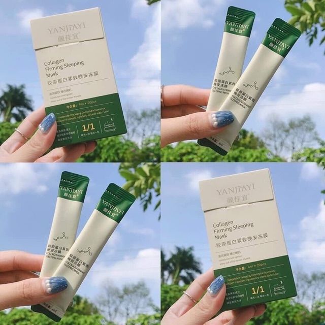 Hình ảnh mặt nạ ngủ Collagen Yanjiayi - Dưỡng chất vàng cho làn da ban đêm