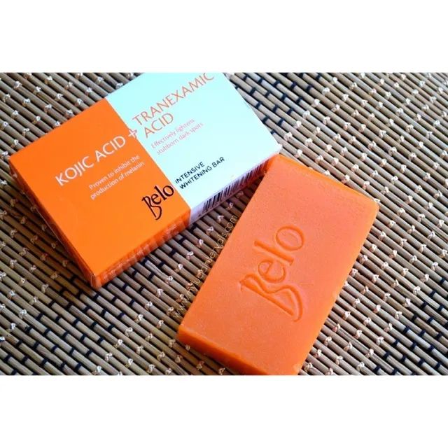 Hình ảnh chân thực xà phòng trắng da Belo - góc cận cảnh sản phẩm