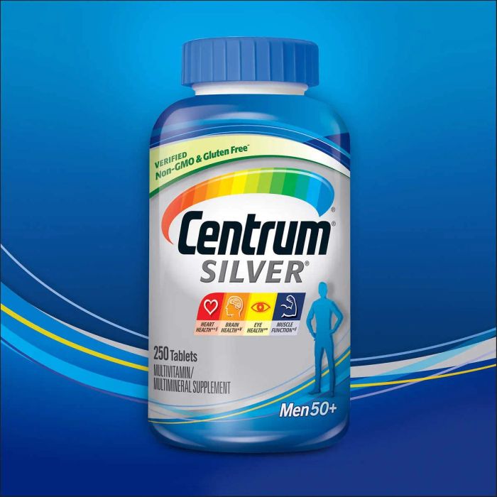 Centrum Silver Men 50+ - Hình ảnh thực tế sản phẩm vitamin cao cấp