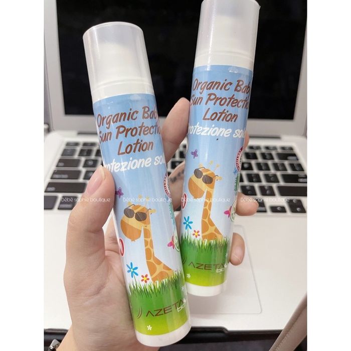 Bộ ảnh minh họa kem chống nắng hữu cơ AzetaBio SPF50