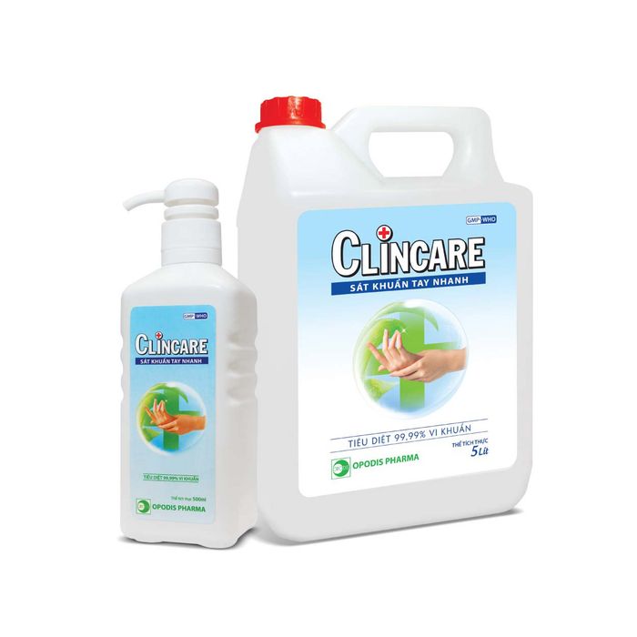 Hình ảnh chi tiết dung dịch rửa tay Clincare phiên bản 2