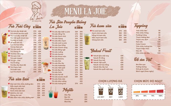 Bộ sưu tập trà sữa đẳng cấp và không gian đầy cảm hứng tại La Joie
