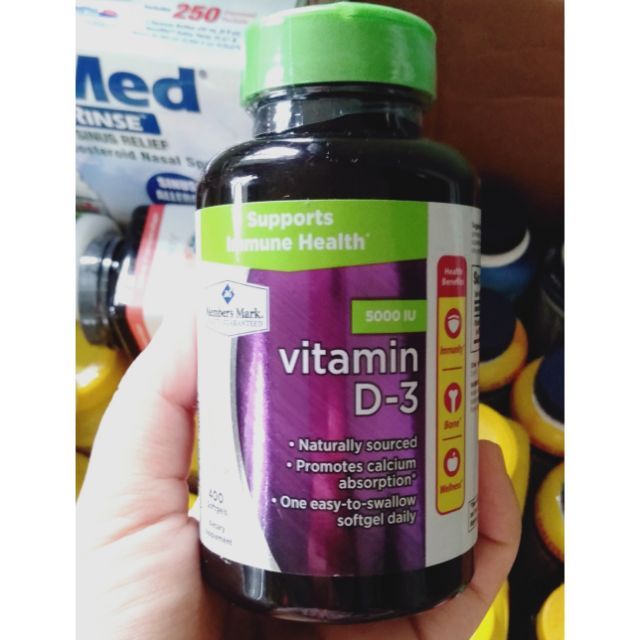 Hình ảnh thực tế viên uống Member's Mark Vitamin D3 5000IU