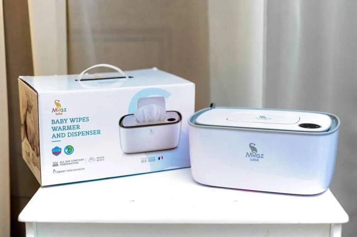 Máy làm ấm khăn ướt Moaz BéBé - Hình Ảnh 1