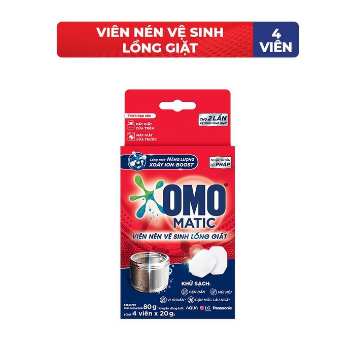 Hình ảnh thực tế viên nén OMO Matic - Thiết kế tiện dụng