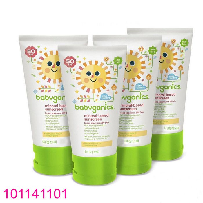 Hình ảnh thực tế kem chống nắng Babyganics SPF50+