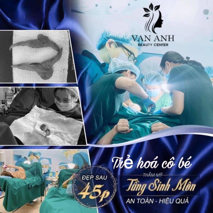 Hình ảnh không gian sang trọng tại Vân Anh Beauty Center