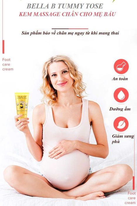 Kem Massage Chân Và Ngón Chân Chống Phù Nề Cho Mẹ Bầu Bella B - Ảnh 1