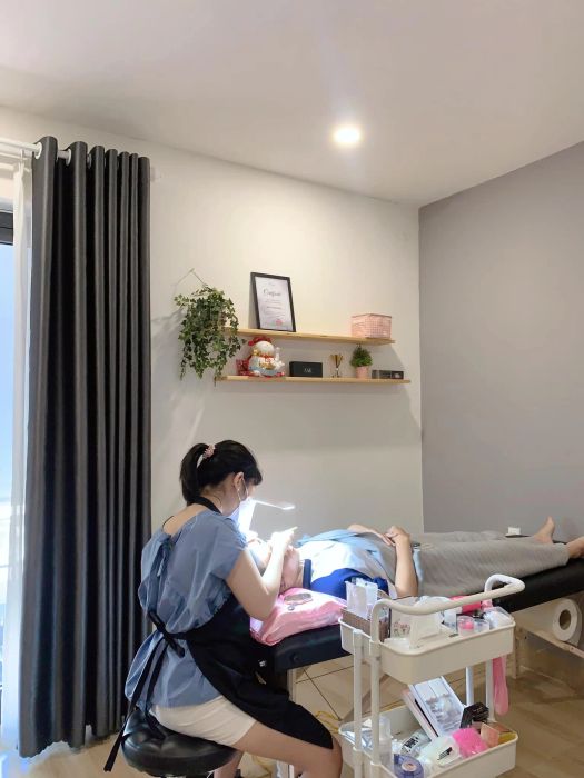 Hình ảnh thực tế dịch vụ nối mi tại Xiu Beauty