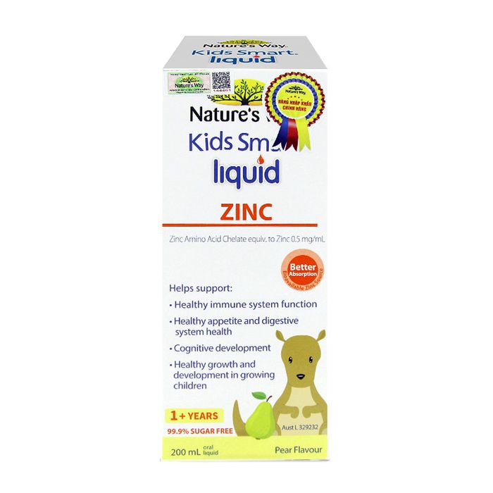 Hình ảnh Nature's Way Kids Smart Liquid Zinc - Thiết kế chai nhỏ gọn an toàn cho trẻ