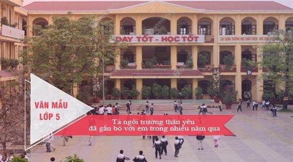 Hình ảnh minh họa sinh động về trường tiểu học (Nguồn: internet)