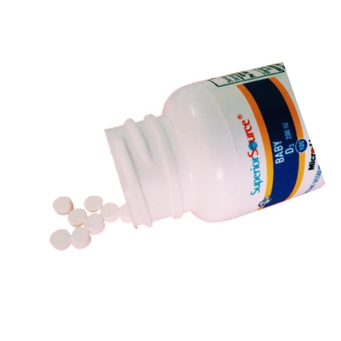 Bao bì sản phẩm Baby D3 200IU dạng viên nano