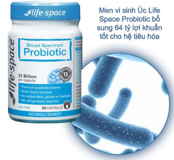 Bộ đôi sản phẩm Life Space Probiotic Double Strength