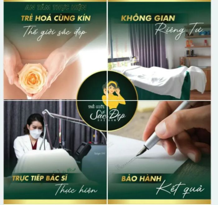 Hình ảnh cơ sở vật chất hiện đại tại Thế Giới Sắc Đẹp Clinic
