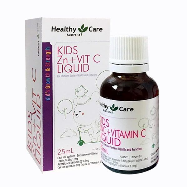 Hình ảnh thực tế Siro Healthy Care Kids Zinc + Vitamin C - Thiết kế chai nhỏ gọn, dễ sử dụng