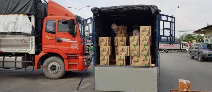 Hình ảnh đội xe vận tải đa năng của Hoàng Phi Vi Na