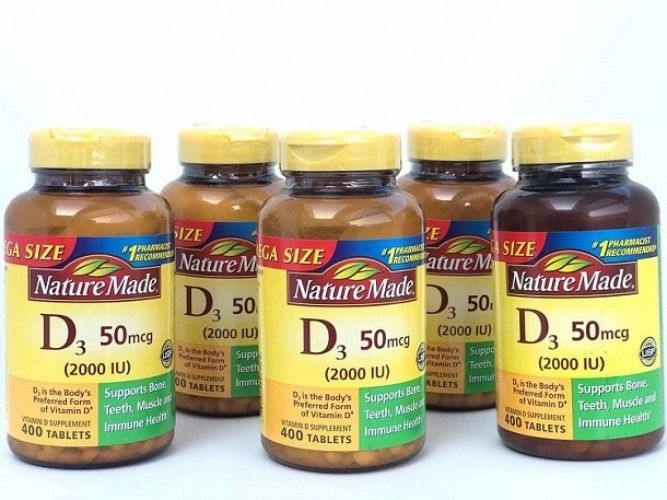 Bao bì và thiết kế sản phẩm Nature Made Vitamin D3 2000IU