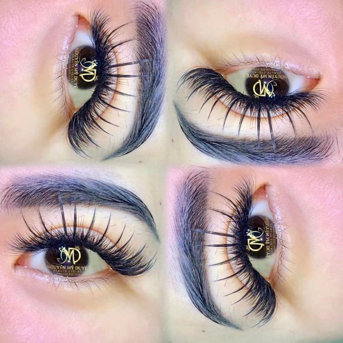 Hình ảnh thực tế kiểu mi Volume sang trọng tại Nguyễn Mỹ Duyên Beauty