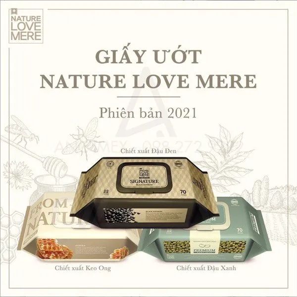 Khăn giấy ướt Nature Love Mere - Hình ảnh sản phẩm 2