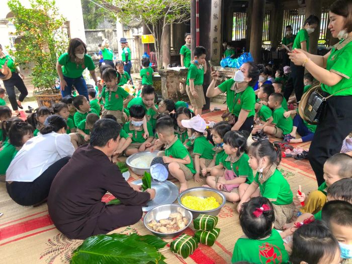 Không gian học tập đầy màu sắc tại Trường Mầm Non Hoa Hồng