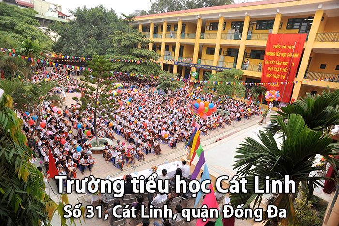 Hình ảnh ấn tượng về cơ sở vật chất hiện đại của Trường Tiểu học Cát Linh