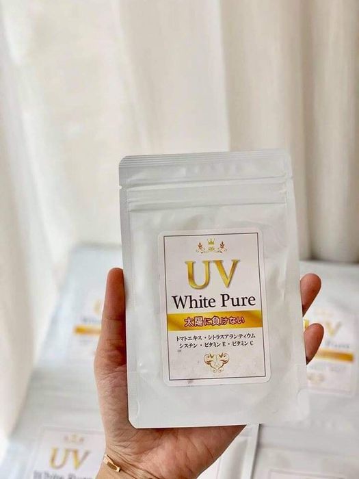 Hình ảnh thực tế Viên Uống UV White Pure - Tinh hoa chống nắng Nhật Bản