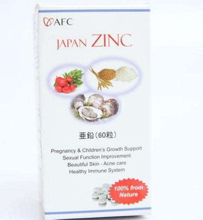 Hình ảnh bao bì Japan Zinc chính hãng