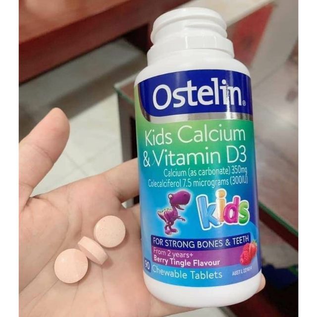 Viên Nhai Ostelin Kids Calcium & Vitamin D3 ảnh 2