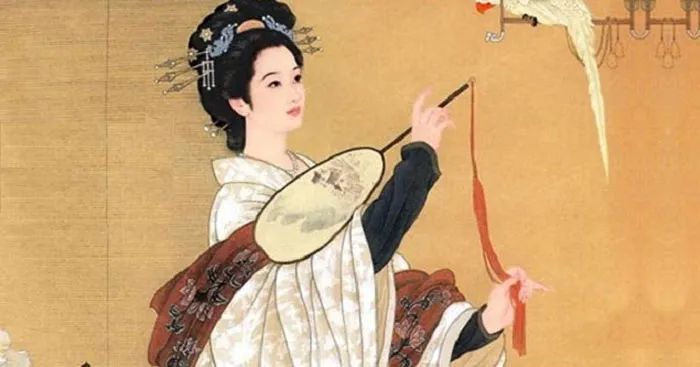 Tranh minh họa: Hình ảnh người chinh phụ cô đơn