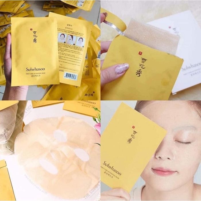 Ảnh chân dung mặt nạ Sulwhasoo First Care - Thiết kế sang trọng đẳng cấp