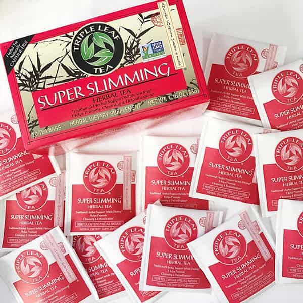 Hình ảnh thực tế Trà Triple Leaf Tea Super Slimming - Bao bì chính hãng
