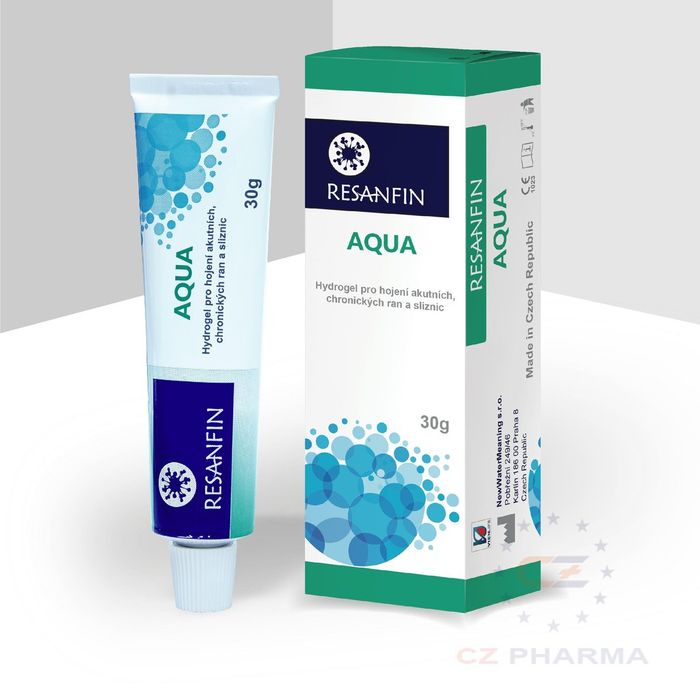 Hình ảnh thực tế gel Resanfin Aqua New - Thiết kế tuýp tiện dụng