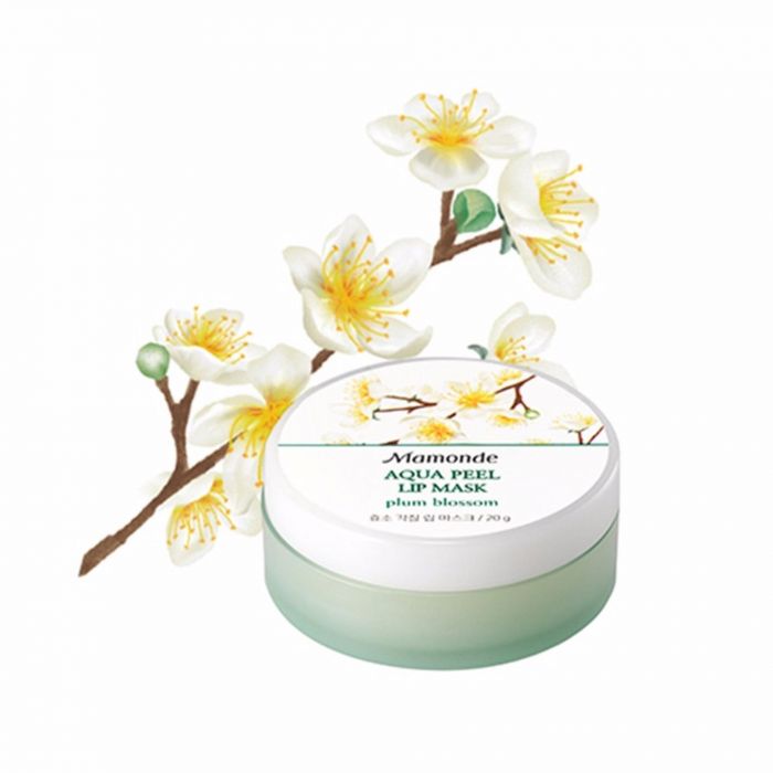 Hình ảnh mặt nạ môi Mamonde Aqua Peel Lip Mask phiên bản hoa mận
