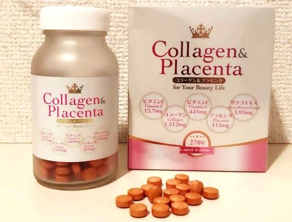 Hình ảnh thực tế Collagen Placenta - Sản phẩm nhập khẩu chính hãng từ Nhật