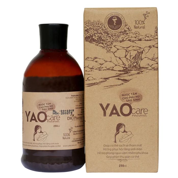 Hình ảnh minh họa nước tắm thảo dược Yaocare Mama - người bạn đồng hành của mẹ sau sinh