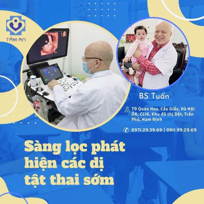 Không gian hiện đại tại Phòng khám Sản phụ khoa Tâm An