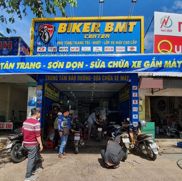 Không gian trưng bày ấn tượng tại Biker BMT