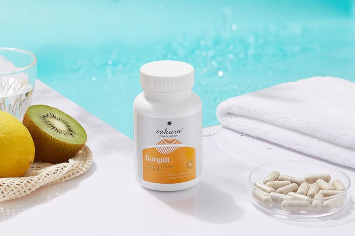 Hình ảnh bao bì Viên Uống SAKURA SUNPILL - Thiết kế sang trọng