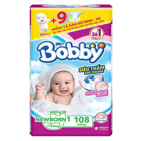 Miếng lót Bobby Newborn - Hình ảnh 2: Công nghệ Cotton-Soft mềm mại, nâng niu làn da bé yêu