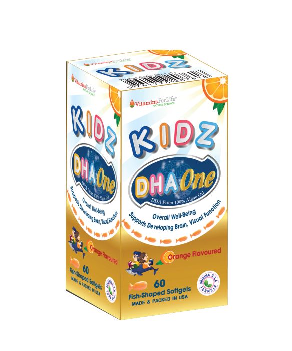 Hình ảnh bao bì sản phẩm Kidz DHA One Vitamin For Life (ảnh 2)