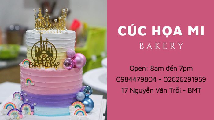 Những tác phẩm bánh kem nghệ thuật tại Tiệm Bánh CÚC HOẠ MI